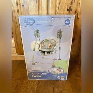 Graco Winnie the Pooh Baby Swing NIB HTF New Vintage Disney All-in-One RARE